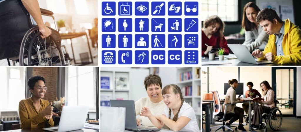 pessoas com deficiência na sua rotina diária da Shutterstock