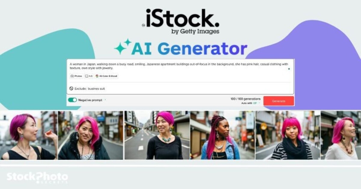 Gerador IA da iStock