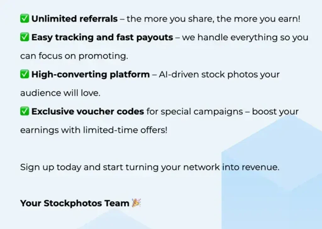 Transforme seu público em renda com o novo Programa de Afiliados da Stockphotos.com 2
